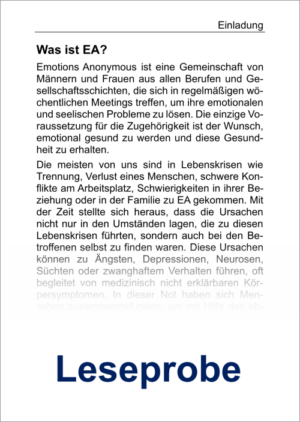EA - Emotions Anonymous – Bild 3