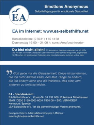 Visitenkarte von EA